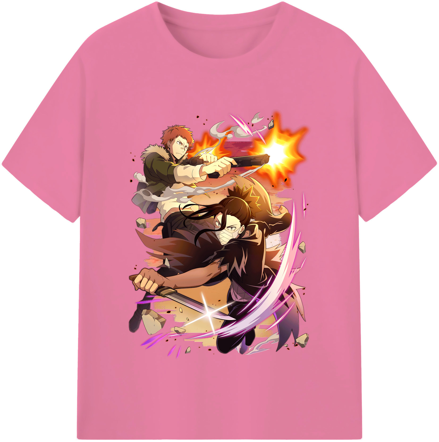 （画像用） 文豪ストレイドッグス Bungo Stray Dogs 綿100％半袖Tシャツ（フロントプリント）
